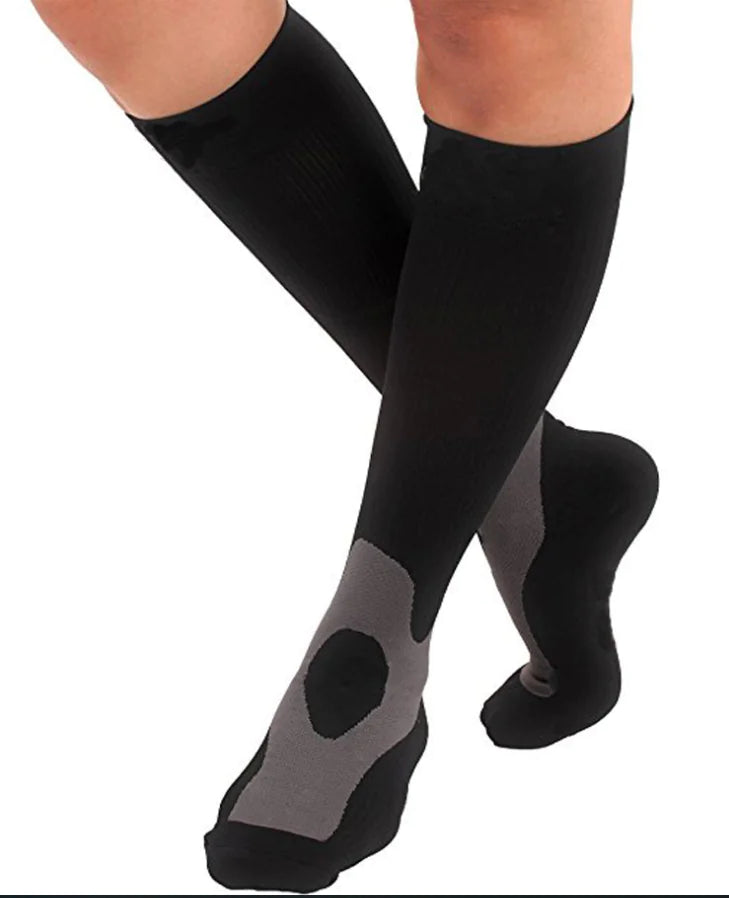 Compression Sports Socks for Running, Basketball, Soccer